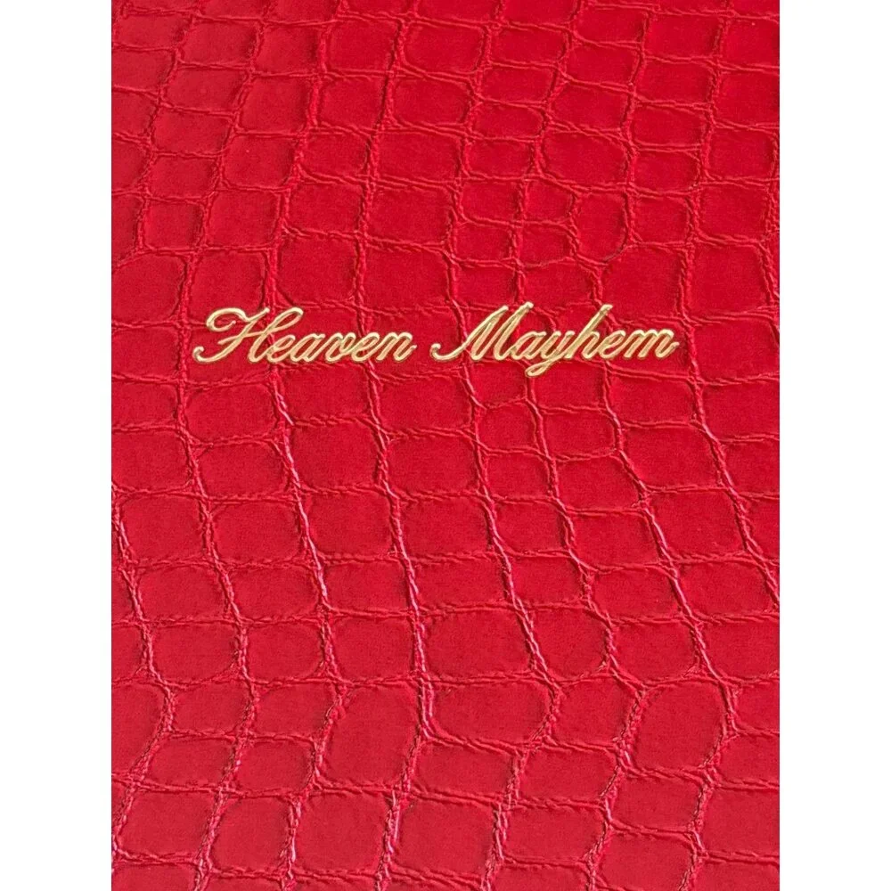 Heaven Mayhem Journal in Red New Womens Notebook Paper